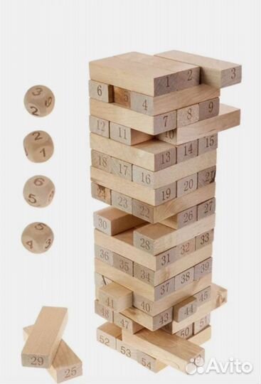 Игра башня дженга деревянная