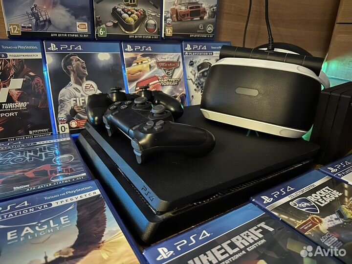 Sony PS4 slim + vr очки