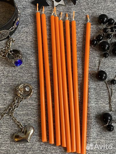 Свечи восковые тонкие 19х0,6