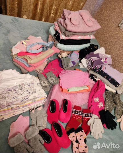 Детские вещи на девочку пакетом 104-110
