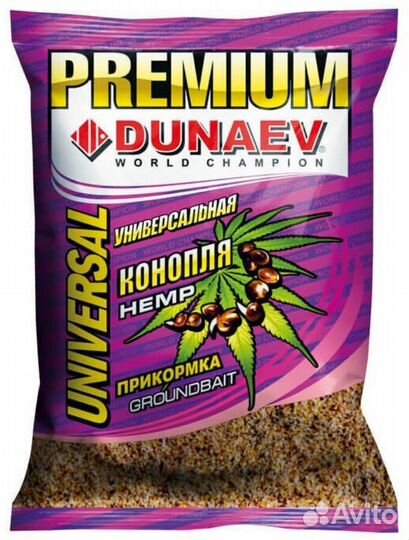 Прикормка Dunaev-Premium 1 кг Универсальная Конопл