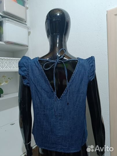 Джинсовая майка размер 44