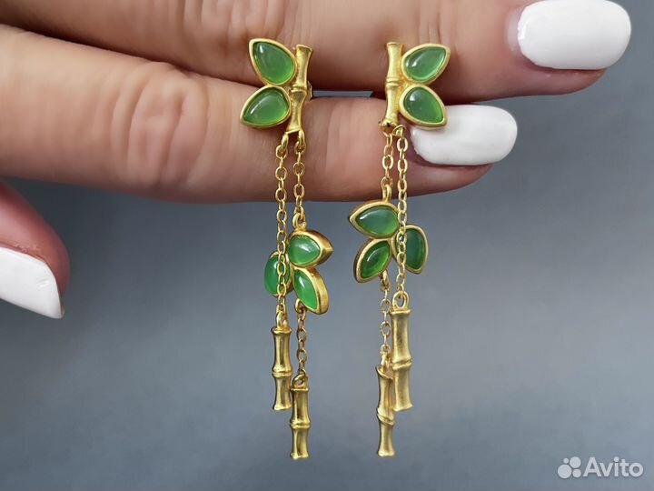 Серьги серебряные