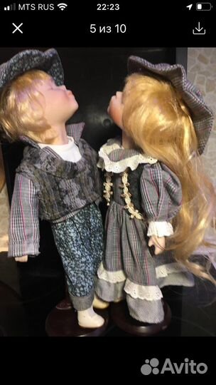 Коллекционные куклы.Сладкая парочка