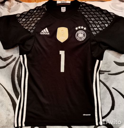 Футболка Адидас вратарская (Neuer) Ч М - 2014 г