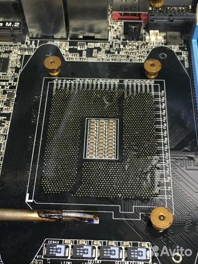 Ремонт материнских плат, замена и ремонт сокетов