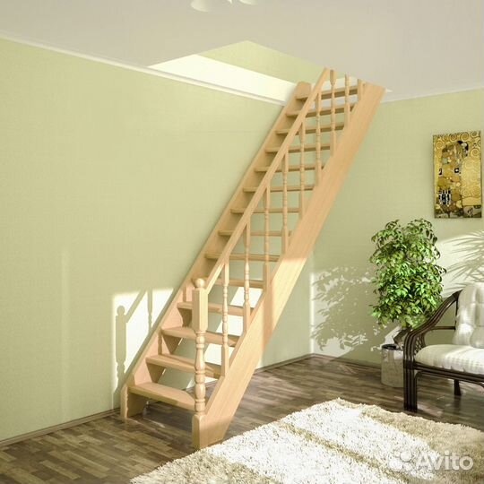 Лестница деревянная на второй этаж