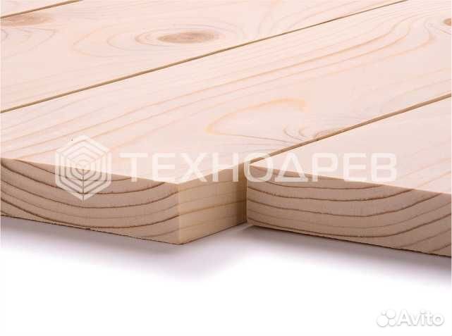 Строганная доска сосна, 45х195 мм, сорт ав