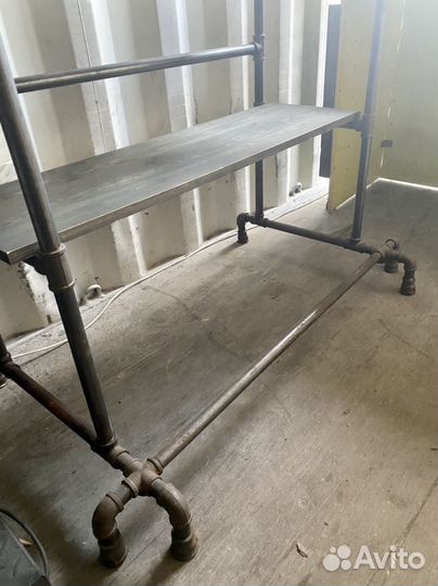 Стеллаж из сантех Труб лофт 195х100х40см