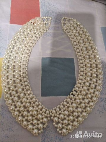 Съемный воротничок под жемчуг