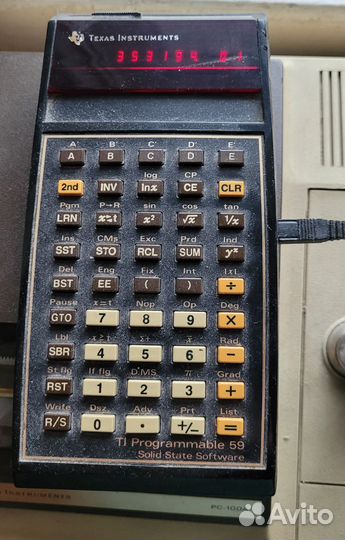 Калькулятор TI 59 с принтером PC-100A