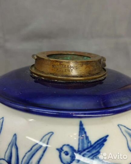 Антикварная керосиновая лампа производства hinks &