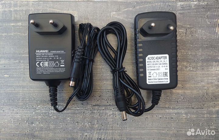 Блоки питания 5В, 9В, 12В (0.5-2А)