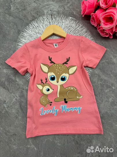 Футболка детская для девочки 110 116 122 128