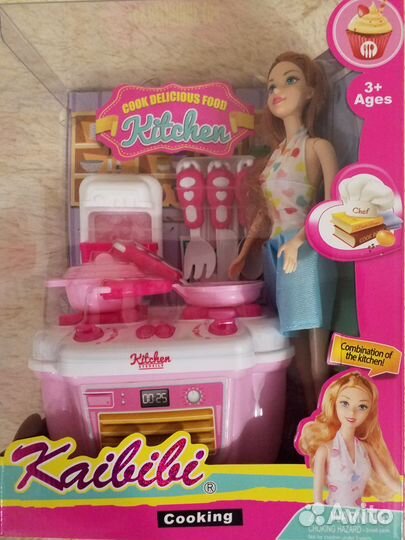 Кухня детская игра кукла