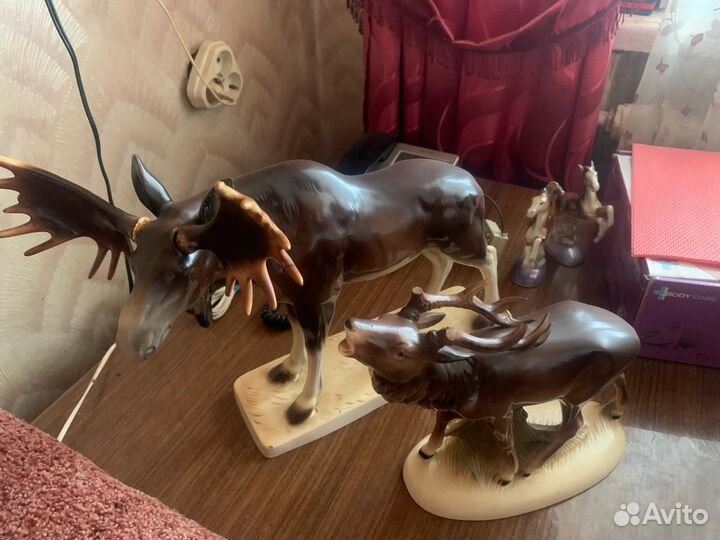 Фигурки лоси фарфор Германия