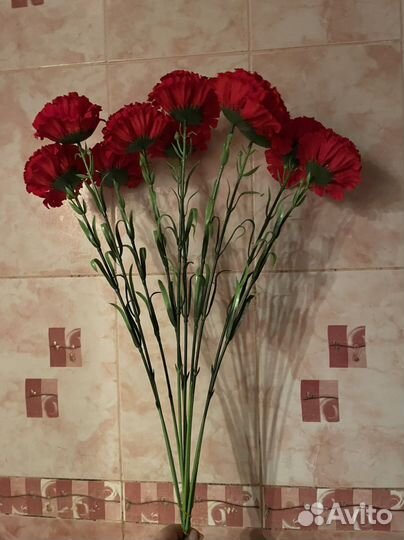 Искусственные цветы/гвоздика бархатная