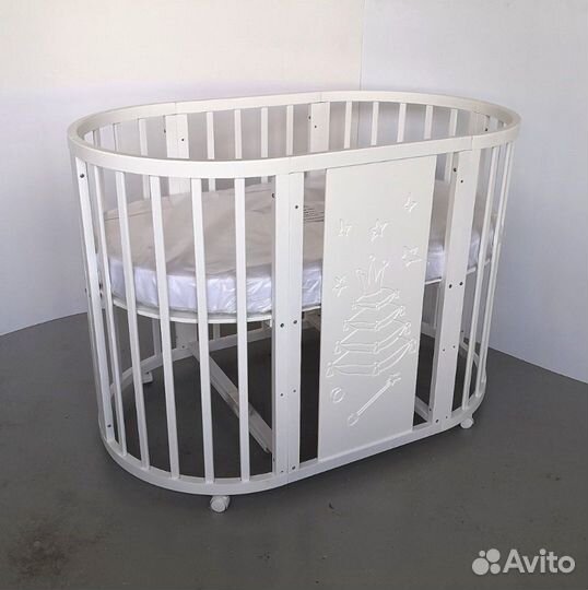Детская кроватка круг/овал 