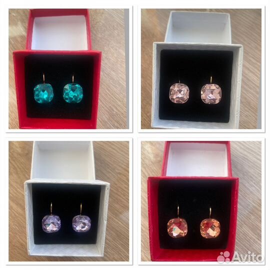 Серьги с кристаллами Swarovski