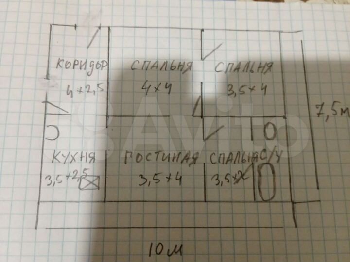 Дом 75 м² на участке 12 сот.