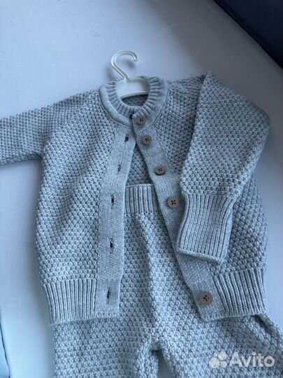 Вязаный костюм детский 80-86