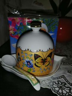 Лимонница и чашка с ситечком