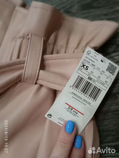 Новые шорты из эко-кожи mango