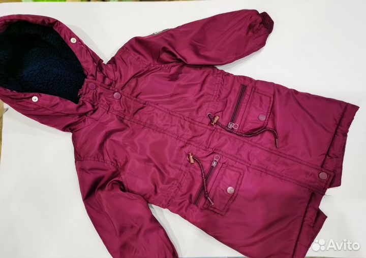 Пальто и куртка для девочки размер 98-110