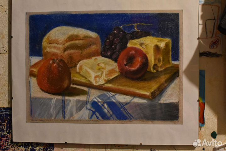 Картина 30х40. пастель. размер рамки 40х50