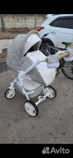 Коляска 3 в 1 Riko Bruno Luxe 02 latte