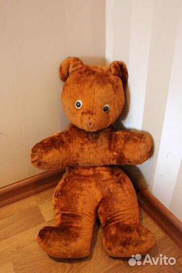 Медведь плюшевый СССР. Коричневый. Плюшевый мишка