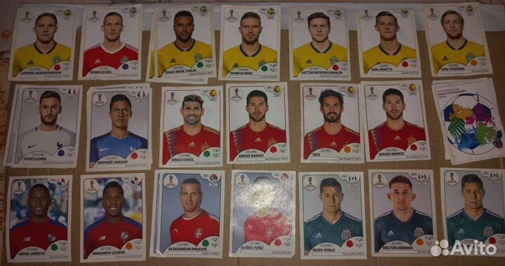 Наклейки panini fifa 2018