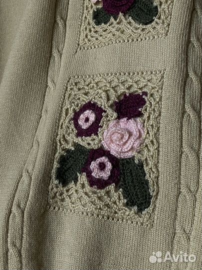Винтажный свитер ручная работа