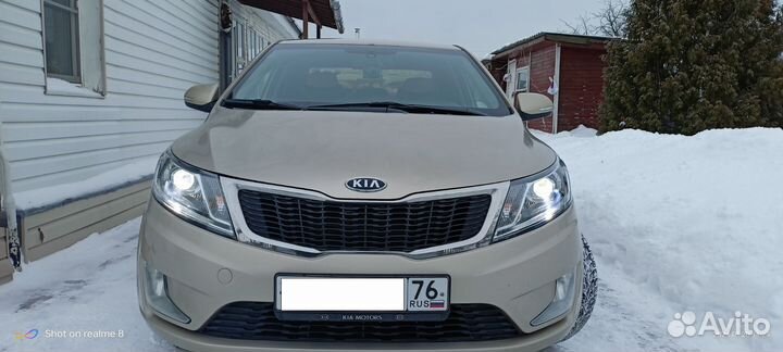 Фары c линзами для киа рио 3 дорестайл 2011-2015г