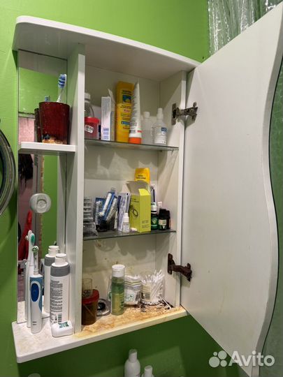 Мебель для ванной бу, раковина, кран, тумба, шкаф