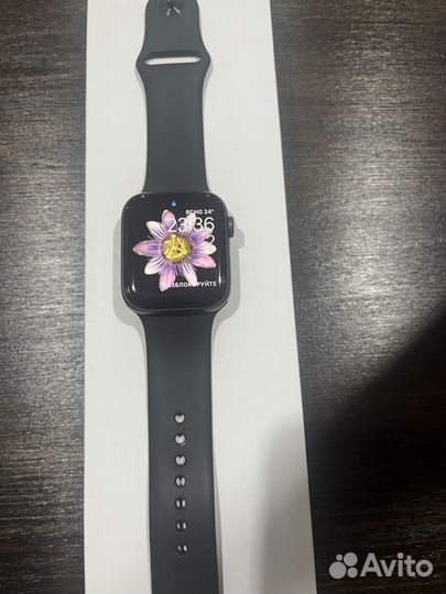 Часы apple watch 6 44 mm черные вотч