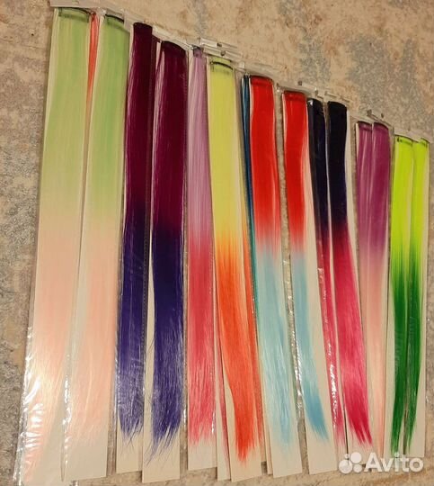 Волосы на заколках