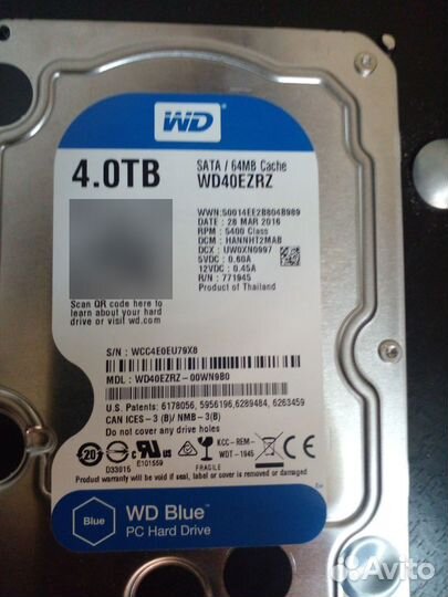 Hdd wd blue 4tb