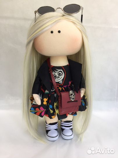 Кукла селфи по фото интерьерная текстильная