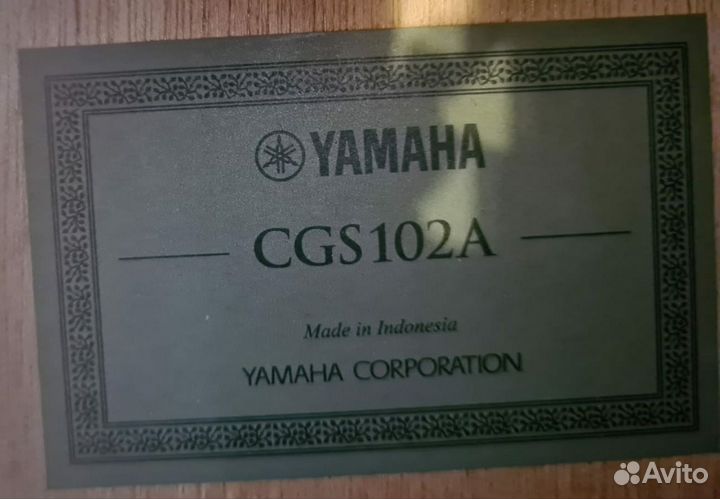 Гитара классическая Yamaha CGS102A размер 1/2
