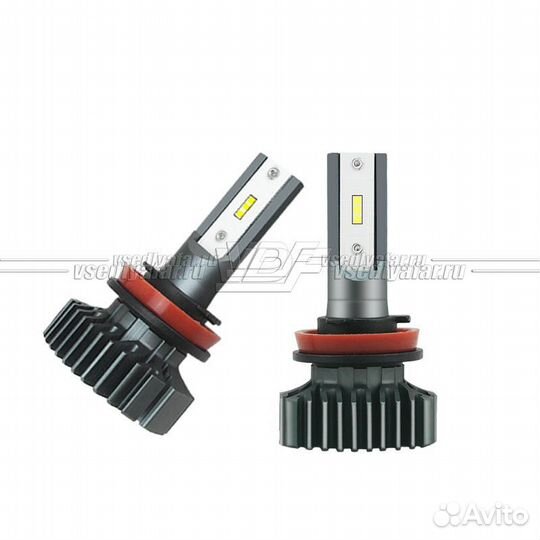 Светодиодные лампы Н11 F6 4000LM, 6000K (комплект