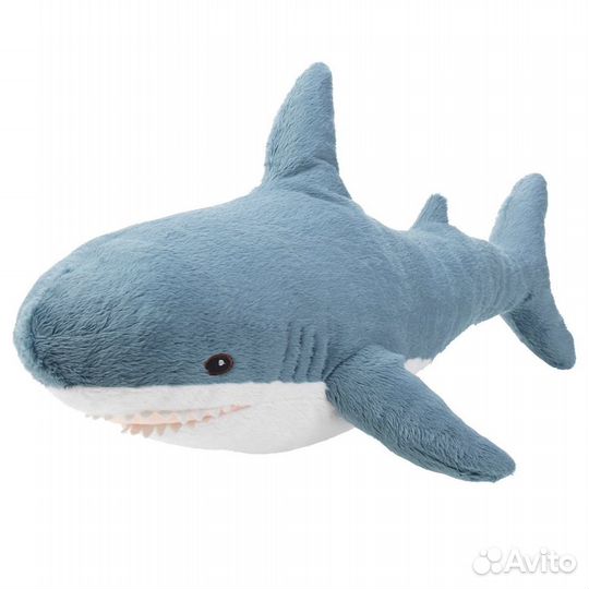 Мягкая игрушка Акула синяя 100 см