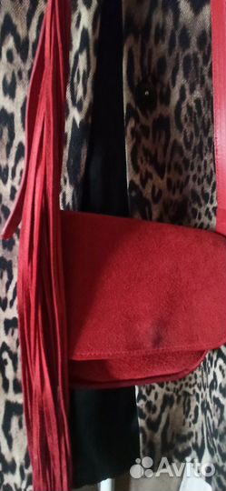 Сумка замшевая б/у