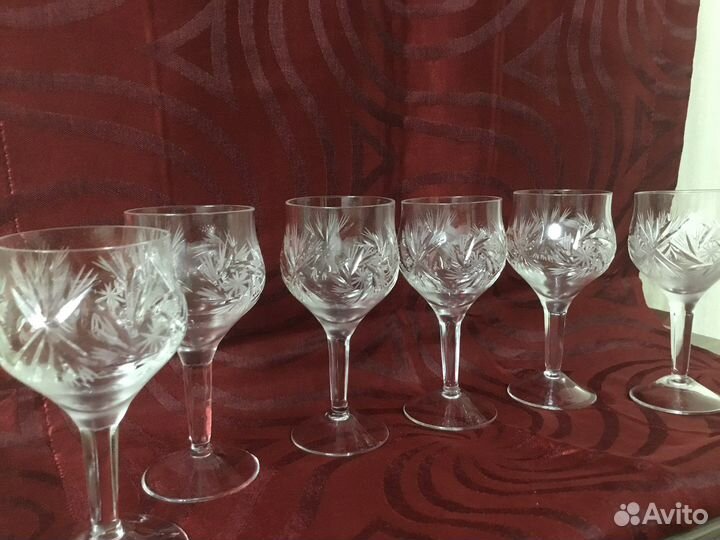 Хрустальные рюмки,фужеры