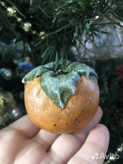 Набор ватных игрушек (фрукты) ручной работы