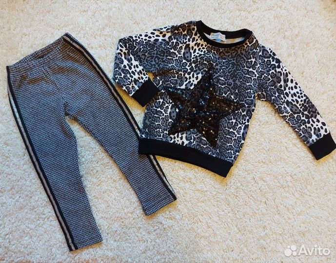 Свитшот и леггинсы комплект 98-104