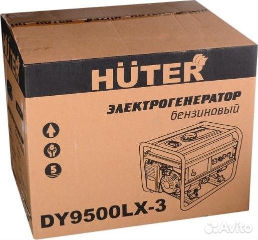 Бензогенератор huter DY 9500 LX-3 электростартер 64/1/41