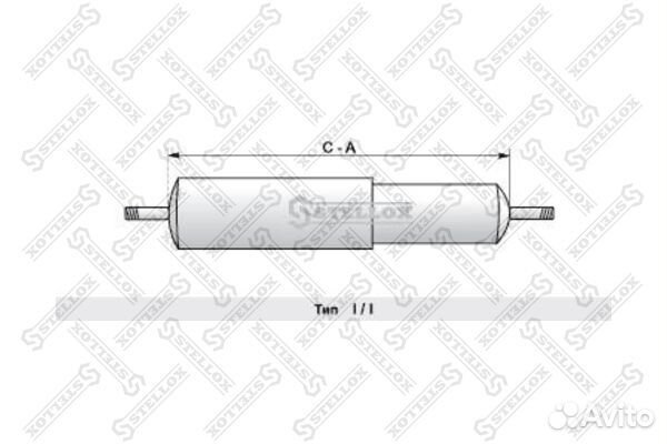 87-04894-SX амортизатор подвески -перед. 402х6