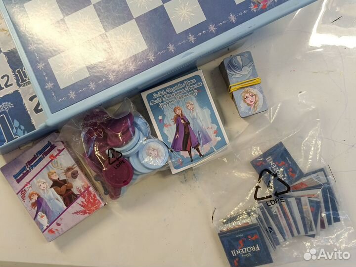 Настольные игры 6 в 1 холодное сердце