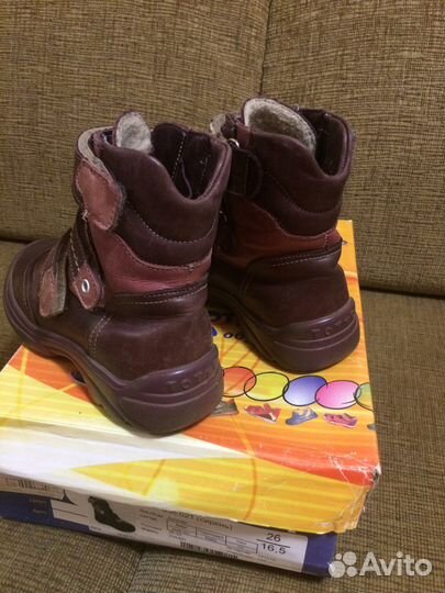 Ботинки кожаные для девочки